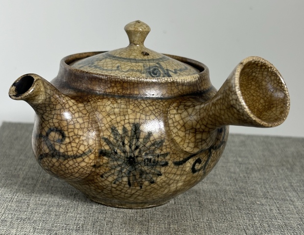 古玩陶瓷側把壺真品鑒賞圖