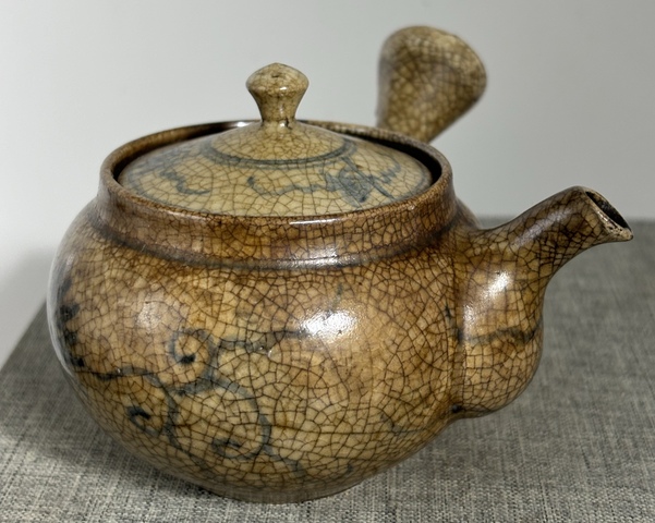 古玩陶瓷側把壺真品鑒賞圖