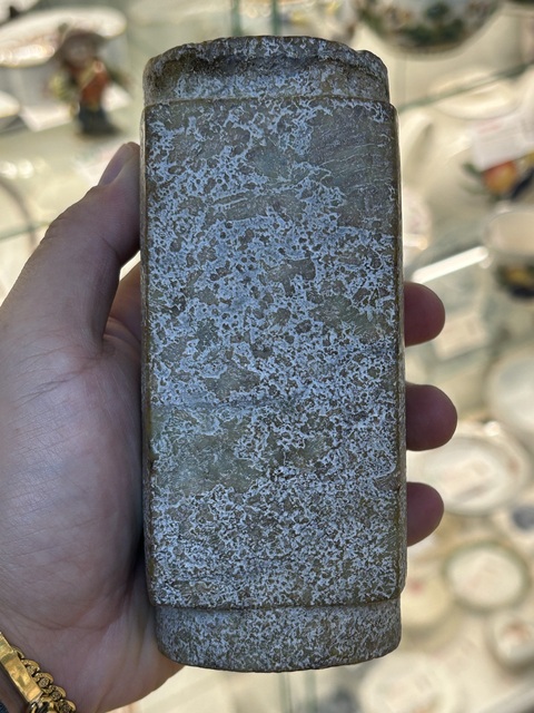 古玩玉器仿古做舊琮型件真品鑒賞圖