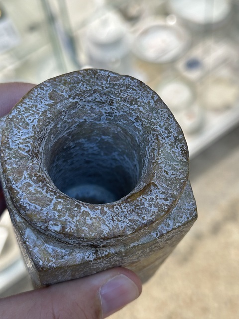 古玩玉器仿古做舊琮型件真品鑒賞圖