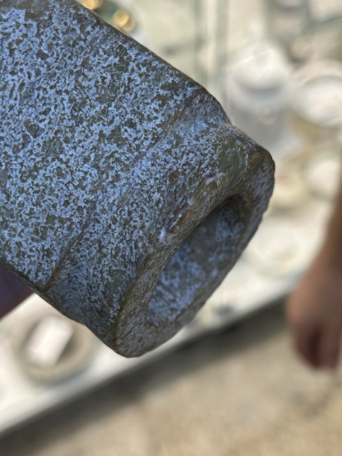 古玩玉器仿古做舊琮型件真品鑒賞圖