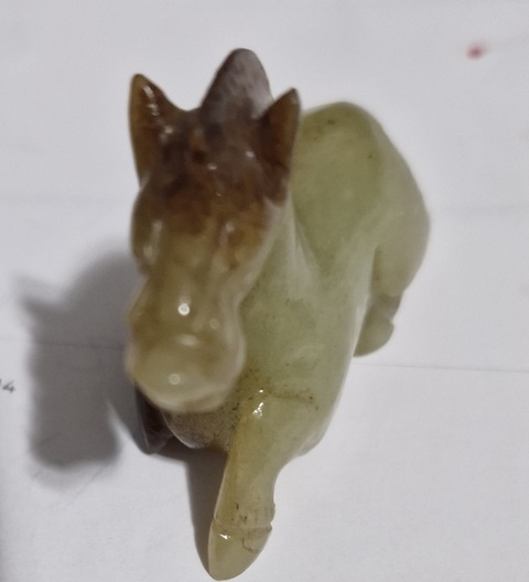 古玩玉器玉馬真品鑒賞圖