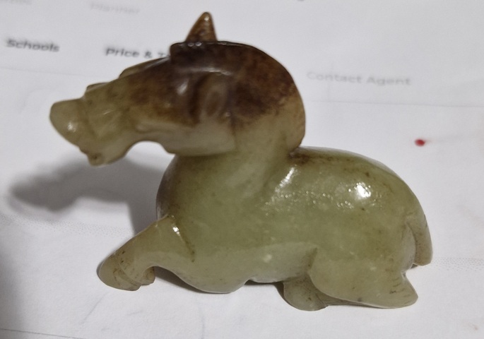 古玩玉器玉馬真品鑒賞圖