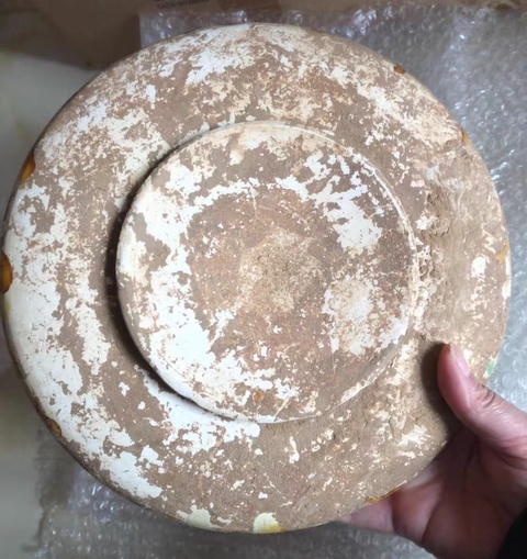 古玩陶瓷三彩盤真品鑒賞圖