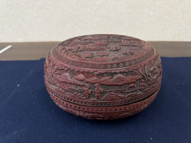 古玩雜項捧盒真品鑒賞圖