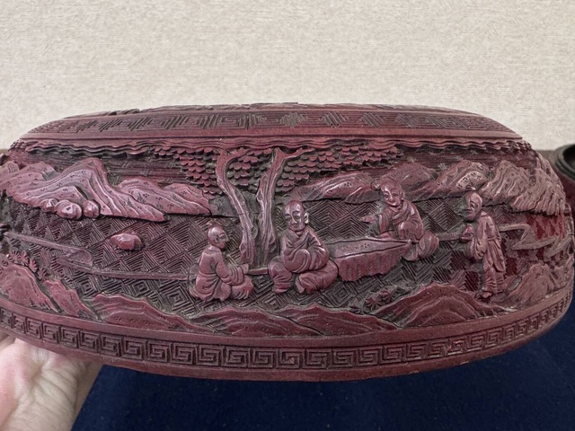 古玩雜項捧盒真品鑒賞圖