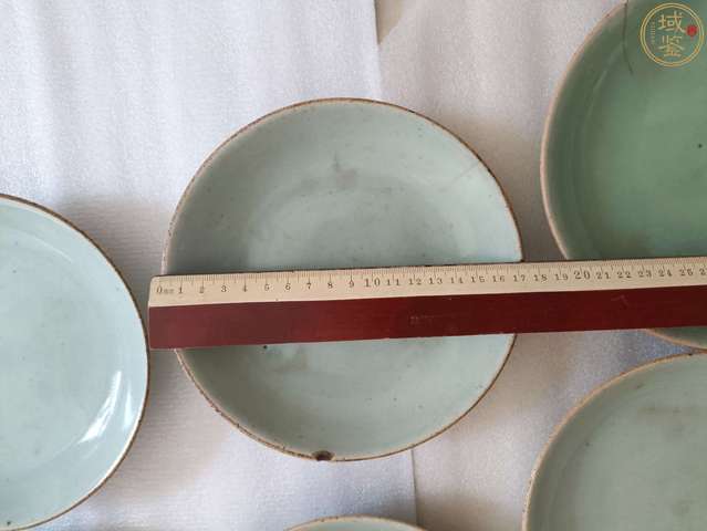 古玩陶瓷清代豆青釉盤拍賣，當前價格118元