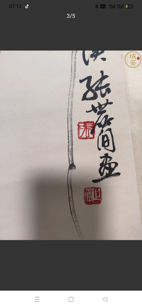 古玩字畫張世簡花鳥真品鑒賞圖