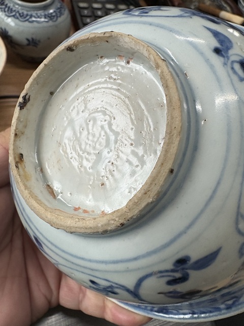 古玩陶瓷花卉紋青花碗拍賣，當前價格5566元