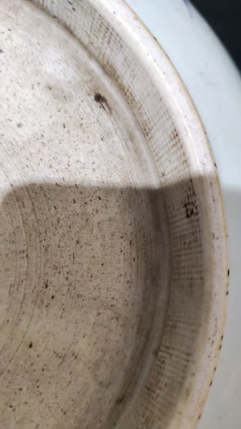 古玩陶瓷青花過墻龍紋盤真品鑒賞圖