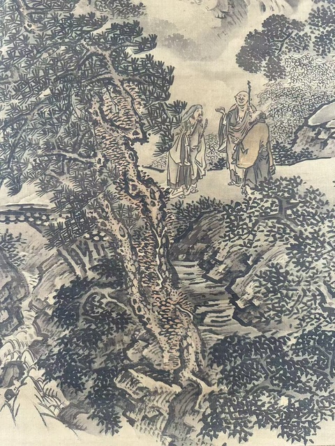 古玩字畫(huà)山水人物圖真品鑒賞圖