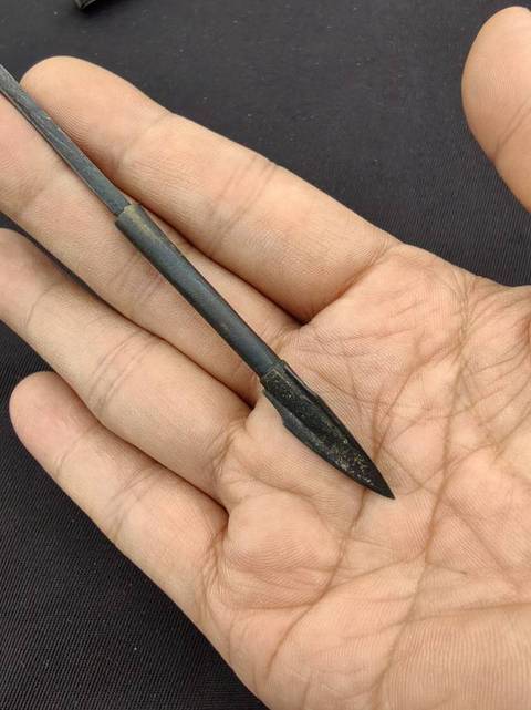 古玩銅器箭頭真品鑒賞圖