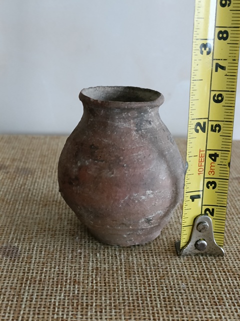 古玩陶瓷館藏級唐代紅陶玉壺春瓶拍賣，當前價格298元