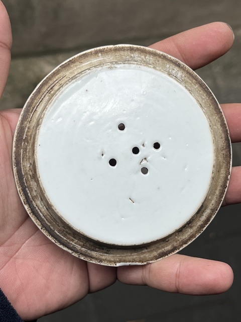 古玩陶瓷宣統淺絳彩花鳥紋蓋缸真品鑒賞圖