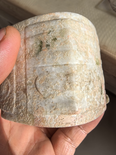 古玩玉器仿古玉琮真品鑒賞圖