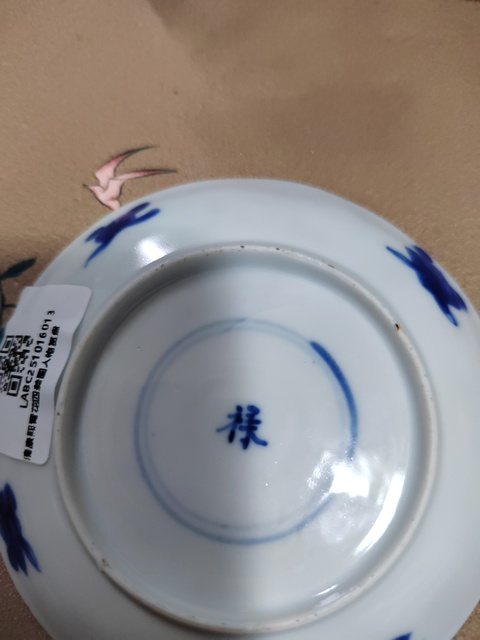 古玩陶瓷清康熙 青花四美圖小盤真品鑒賞圖