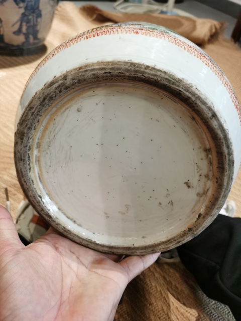 古玩陶瓷廣彩人物故事大瓶真品鑒賞圖