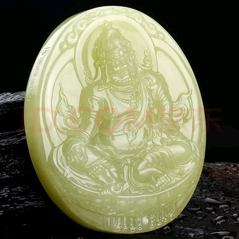 古玩玉器和田玉雕“財神牌”真品鑒賞圖