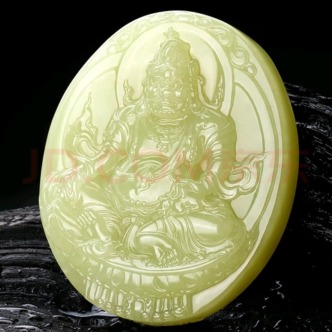 古玩玉器和田玉雕“財神牌”真品鑒賞圖