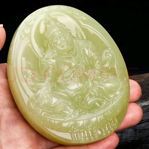 古玩玉器和田玉雕“財神牌”真品鑒賞圖