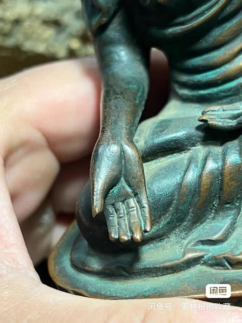 古玩銅器銅釋迦摩尼真品鑒賞圖