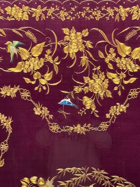 古玩雜項刺繡真品鑒賞圖