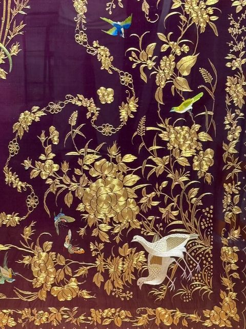 古玩雜項刺繡真品鑒賞圖