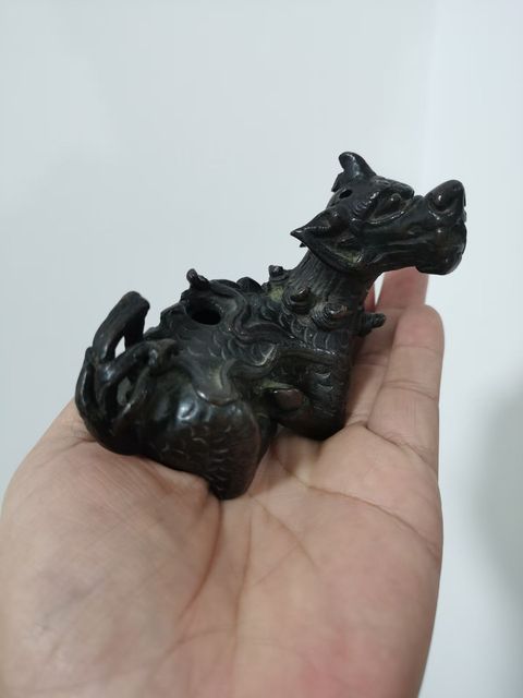 古玩銅器瑞獸真品鑒賞圖