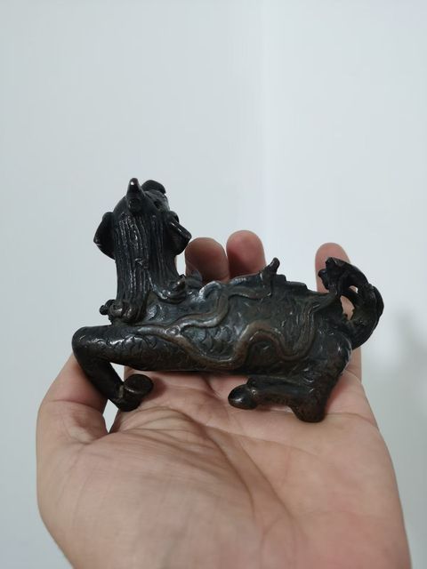 古玩銅器瑞獸真品鑒賞圖