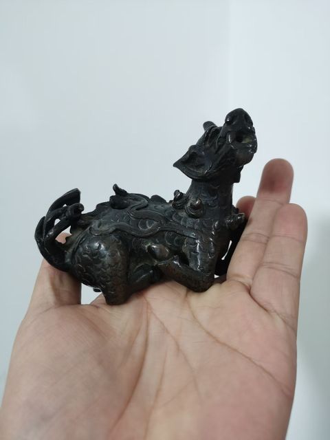 古玩銅器瑞獸真品鑒賞圖