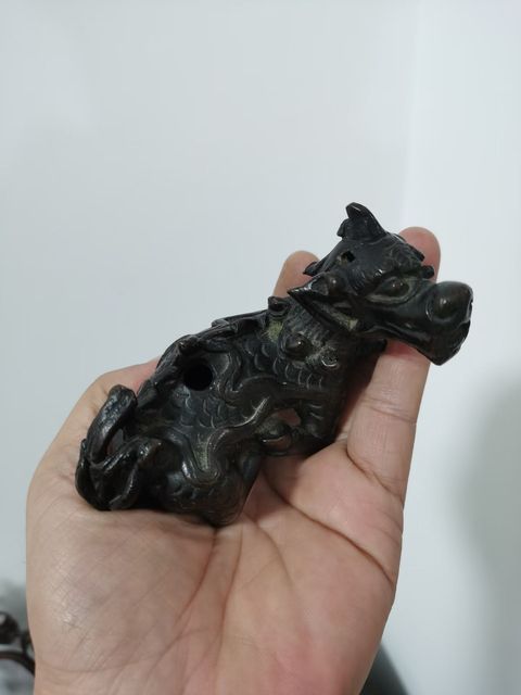 古玩銅器瑞獸真品鑒賞圖