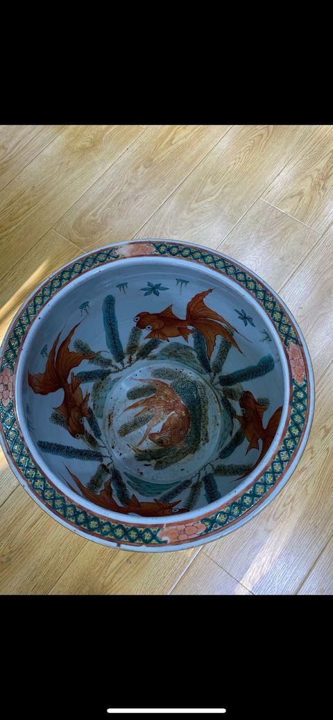 古玩陶瓷人物缸真品鑒賞圖