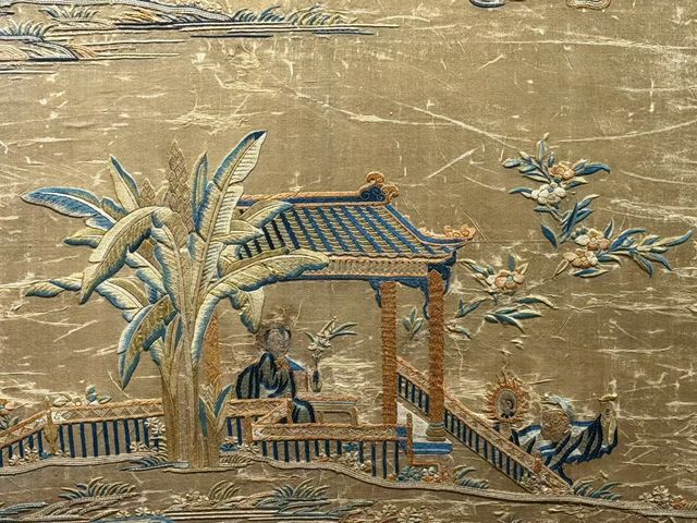 古玩雜項刺繡真品鑒賞圖