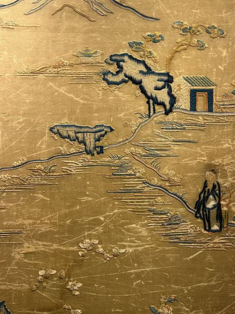 古玩雜項刺繡真品鑒賞圖