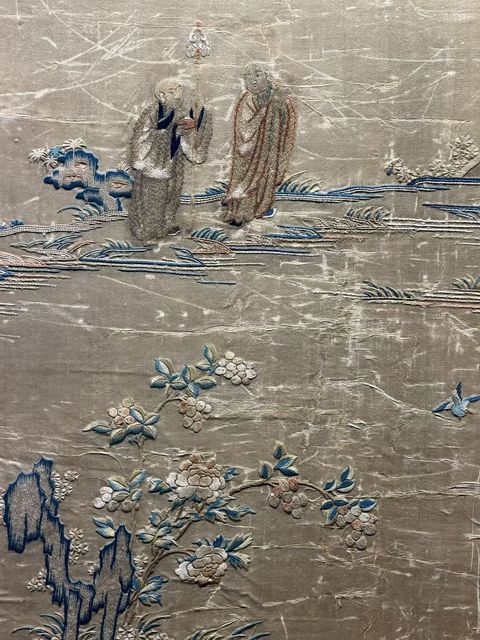 古玩雜項刺繡真品鑒賞圖