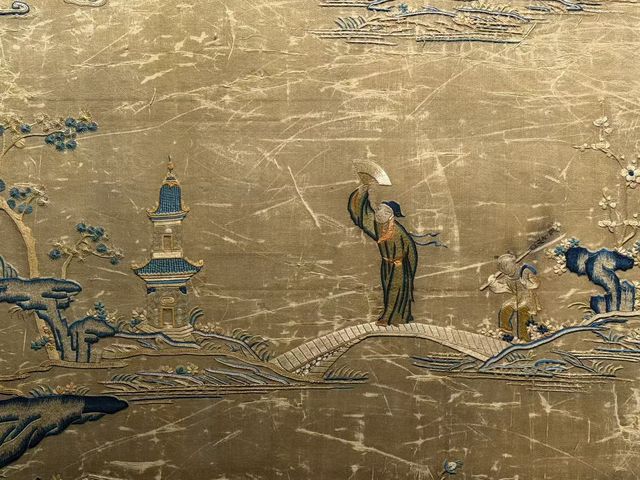 古玩雜項刺繡真品鑒賞圖