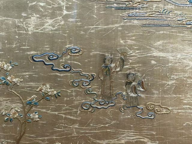 古玩雜項刺繡真品鑒賞圖