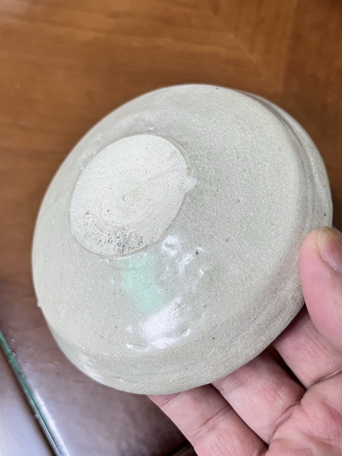 古玩陶瓷青白釉刻花洗真品鑒賞圖