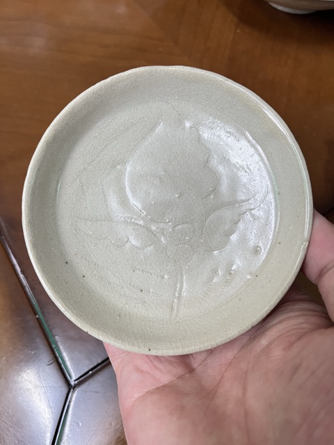 古玩陶瓷青白釉刻花洗真品鑒賞圖