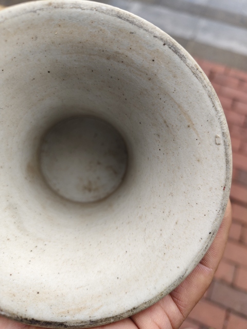 古玩陶瓷青白釉刻花瓷豆真品鑒賞圖