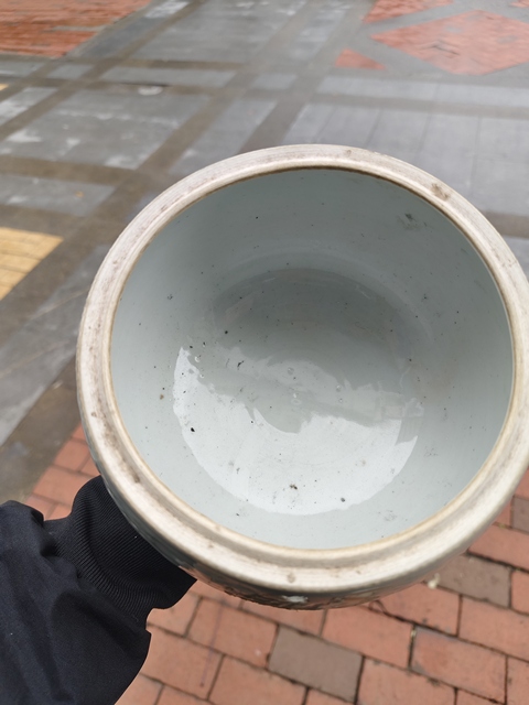 古玩陶瓷青白釉刻花瓷豆真品鑒賞圖