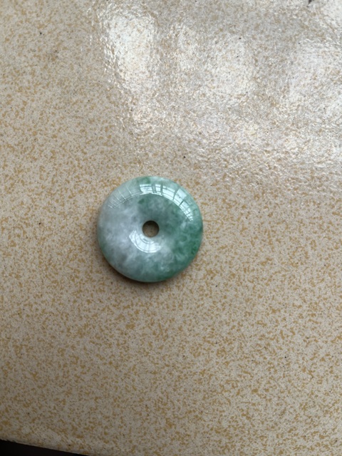 古玩玉器翡翠平安扣真品鑒賞圖