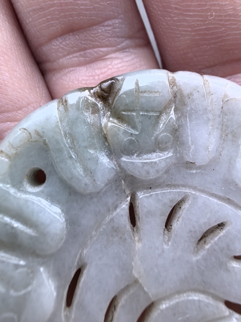 古玩玉器翡翠雕“五福佩”真品鑒賞圖