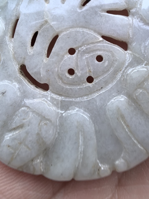 古玩玉器翡翠雕“五福佩”真品鑒賞圖