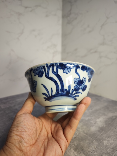 古玩陶瓷鳳紋青花碗拍賣，當前價格980元