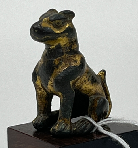 古玩銅器鎏金銅獸真品鑒賞圖