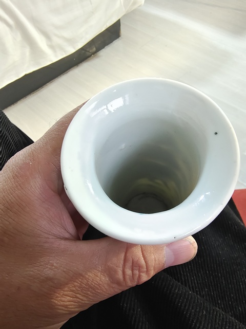 古玩陶瓷青花獅紋箭筒真品鑒賞圖