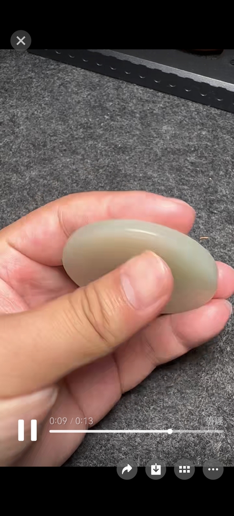 古玩玉器和田玉雕“八卦紋璧”真品鑒賞圖