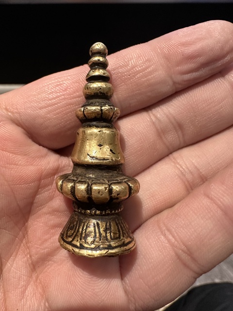 古玩銅器銅佛塔尖真品鑒賞圖