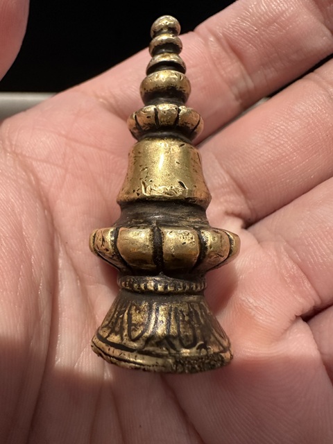 古玩銅器銅佛塔尖真品鑒賞圖